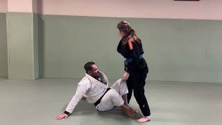 4/16/24 gi, getting your opponents hips to the mat from the DeLa Riva guard.