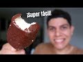 PALETA de HELADO CASERA cubierta de CHOCOLATE 🍫 Receta super fácil