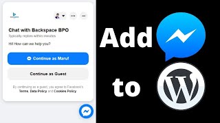 Add Facebook Messenger to WordPress (Quick & Easy) screenshot 5