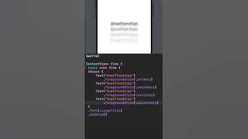 How to Use Hierarchical Foreground Styles in SwiftUI for Text