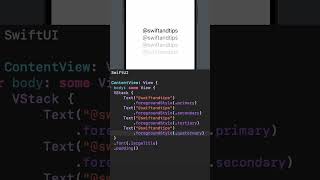 How to Use Hierarchical Foreground Styles in SwiftUI for Text