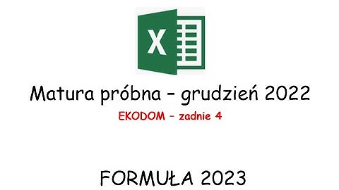 Matura informatyka 2023 - Matura próbna CKE grudzień 2022 - Zadanie 4 - EKODOM