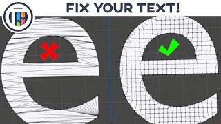Blender 2.8 - How to fix your text (Cleaning MESSY vertices) | TutsByKai