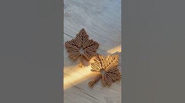 Tutorial completo sul mio canale YouTube 🍁🍂#macrametutorial #macrameleaf