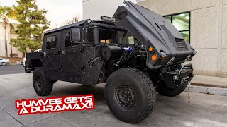 HUMVEE GETS A DURAMAX!!