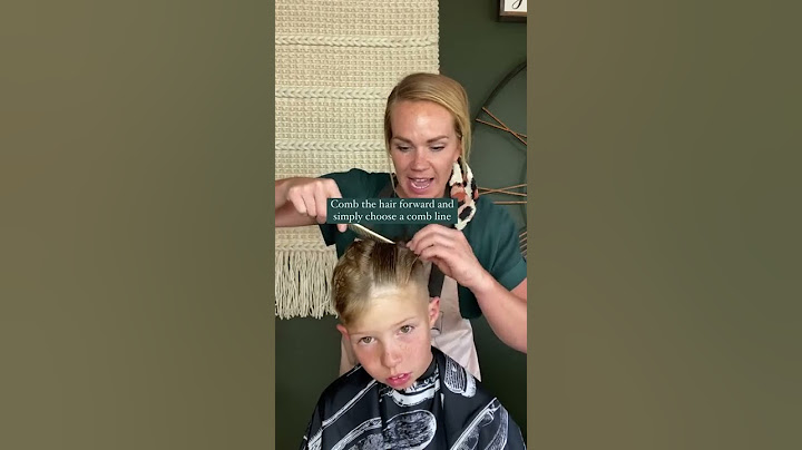 Easy Hair Part for Boy's Haircut #shorts