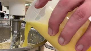 Two stage method cake batter