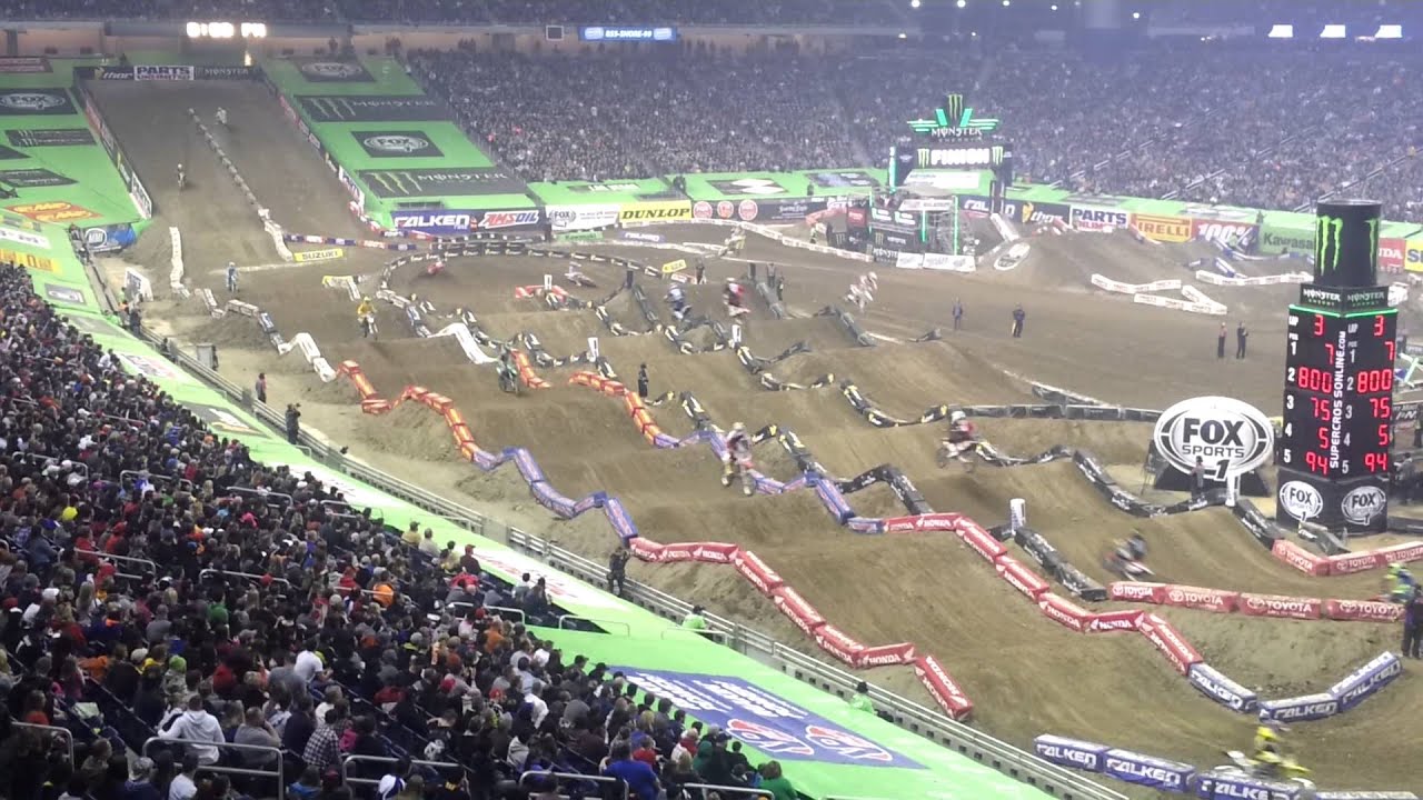 AMA Supercross 2014 Ford Field Detroit YouTube