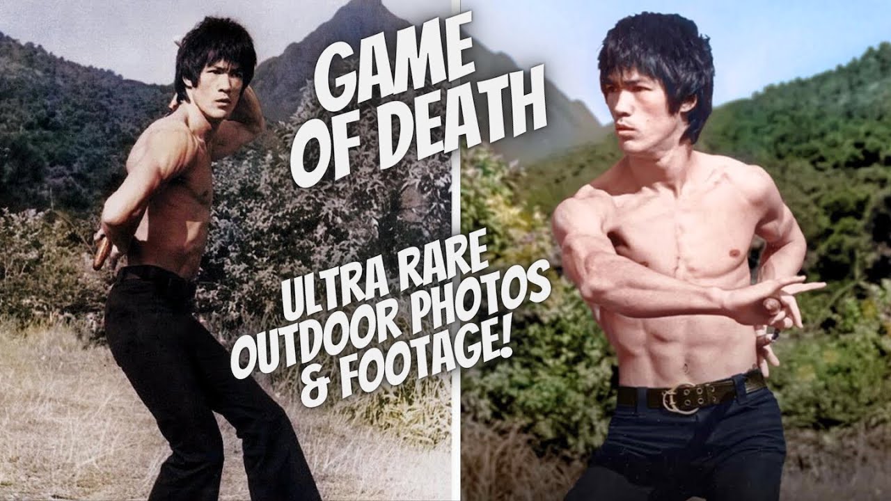 Bruce Lee RARE OUTDOOR photos and footage on set of Game of