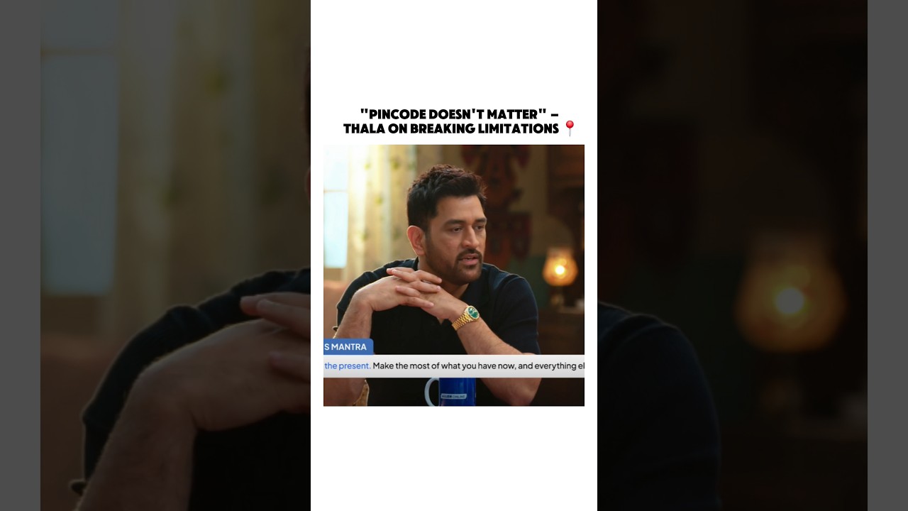 Silence, focus, and pure command — Dhoni style.Source - Allen Online Podcast | #shorts #fyp #mzht