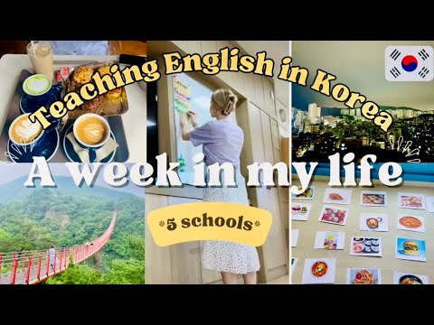A WEEK IN MY LIFE AS AN ENGLISH TEACHER IN SOUTH KOREA| 𖤓Summer ...