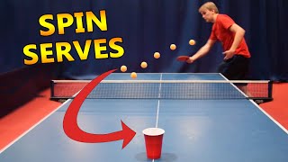 Table Tennis Spin Serves I Challenge Pongfinity