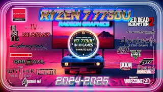 Ryzen 7 7730U | Radeon Graphics in 30 GAMES     | 2024 |   Laptop Benchmarks