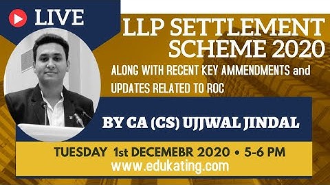 LLP SETTLEMENT SCHEME 2020