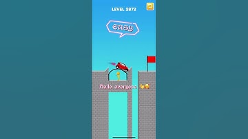 Draw bridge puzzle game level 2872 #drawing #game #Shorts