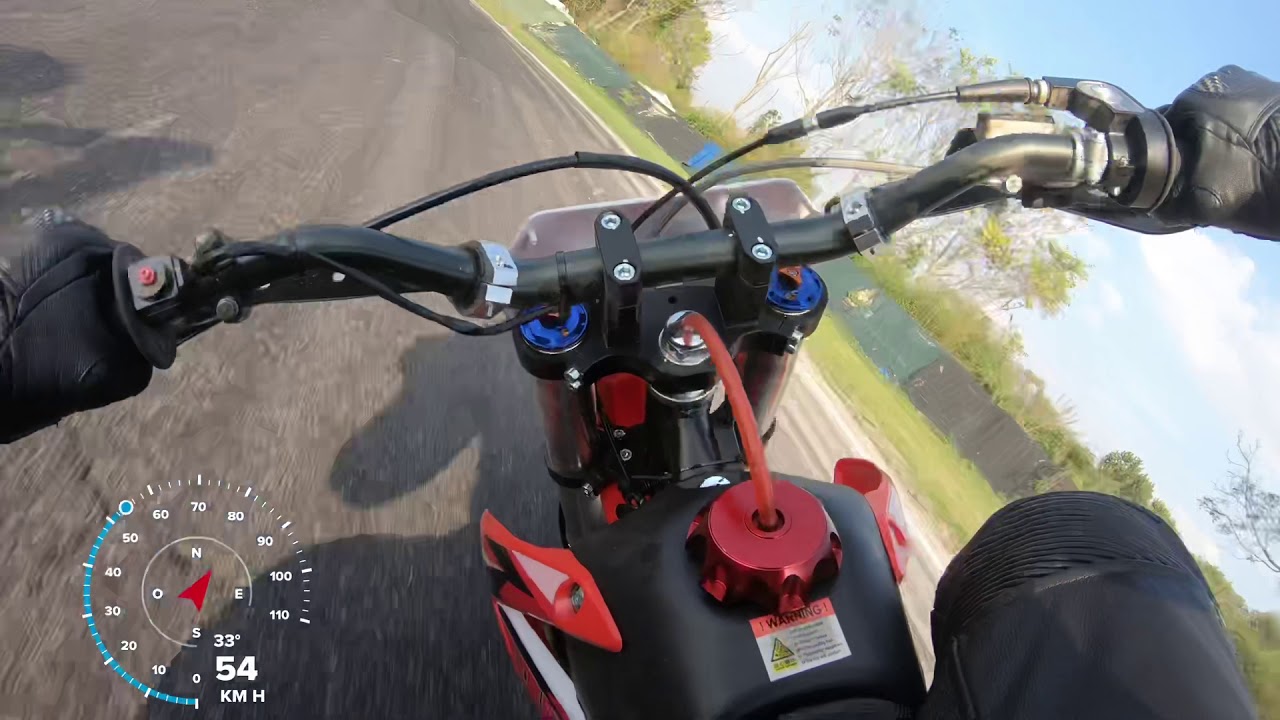 Pbsr Pitbike PBS 160cc stock pista DesMilles Barauda 1ª parte - YouTube