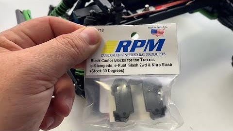 How to Install RPM Caster Blocks on a Traxxas Rc 2wd