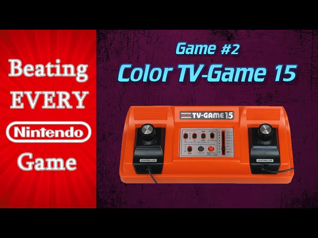 Beating EVERY Nintendo Game - Color TV-Game 15 (Game #2) - YouTube