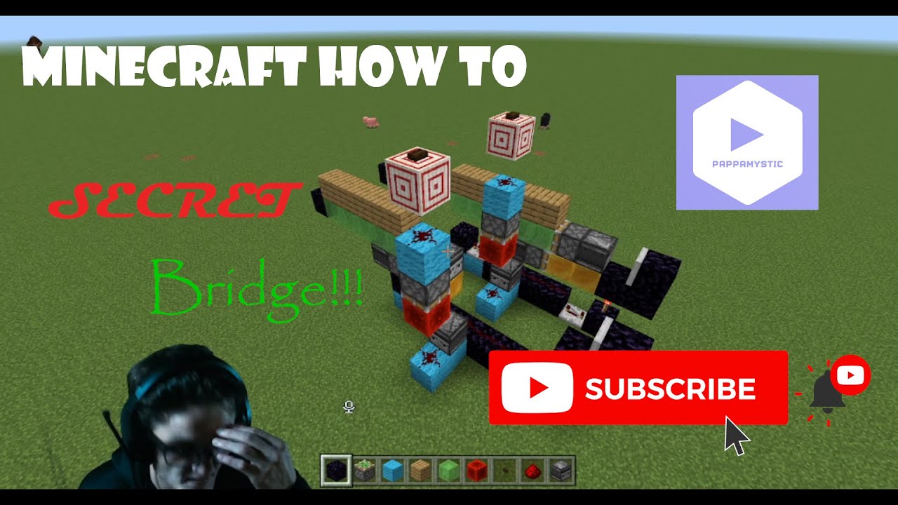 How to Build a Redstone Machine Drawbridge without MODS - YouTube
