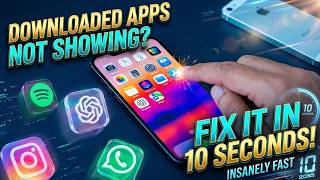 Downloaded Apps Not Showing on iPhone Home Screen Fix It in 10 Seconds!