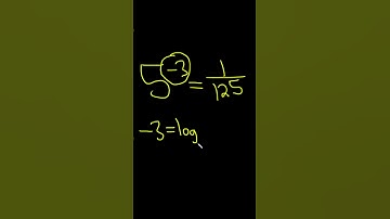 How to Convert the Exponential Equation into a Logarithmic Equation #shorts