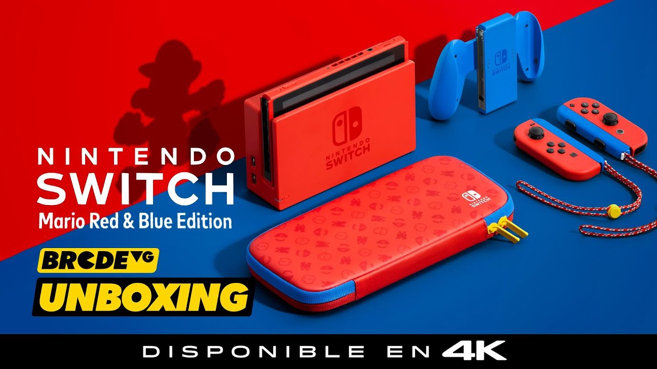 El nuevo SWITCH de MARIO 🔴🔵 - BRCDEvg Unboxing - YouTube