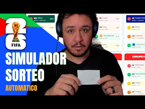 Simulación automática sorteo de grupos del mundial  (ASMR)