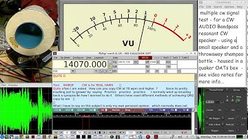 Homebrew CW Morse Code accessory gear - 2nd test of a CW AUDIO BANDPASS|resonant SPEAKER design
