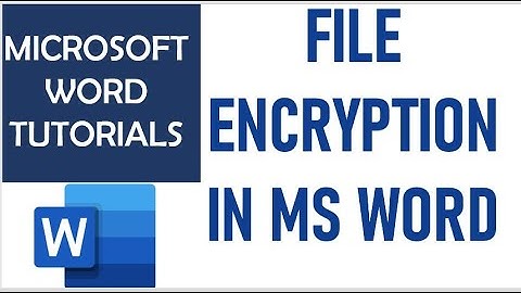 How To Password Protect a Word Document - Microsoft Word Tutorials Part 1