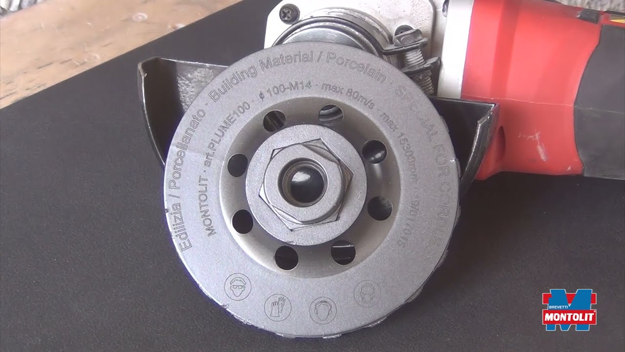 Montolit plume polymer ultralight diamond grinding cup wheel YouTube