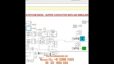 THREE PHASE STATCOM BESS - SUPER CAPACITOR - ELECTRICAL SIMULATION