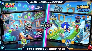 Cat Runner vs Sonic Dash Who is the best Android game
