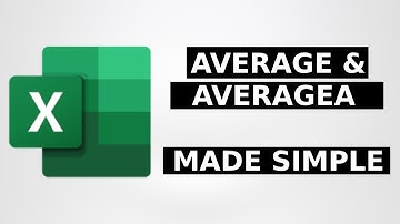 How to use the Average and AverageA function in Excel