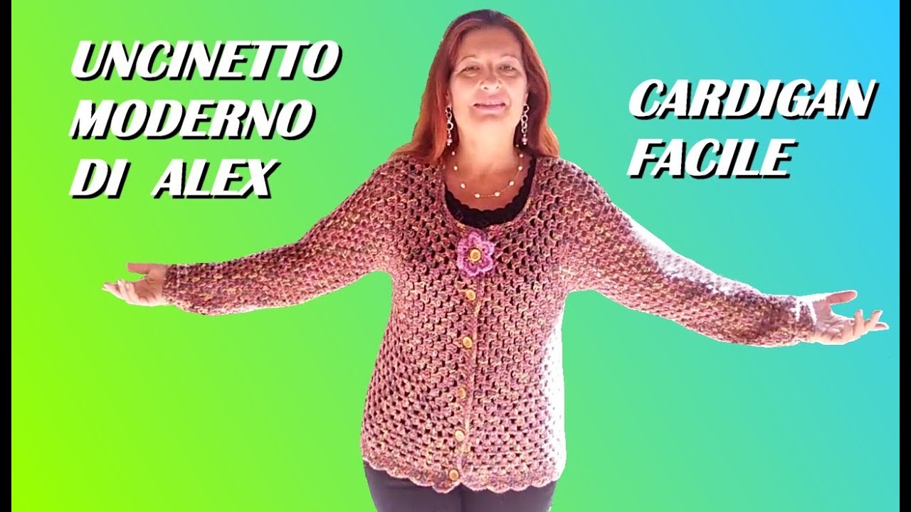 Il Cardigan Piu Facile All Uncinetto Tutorial Tutte Le lie Youtube