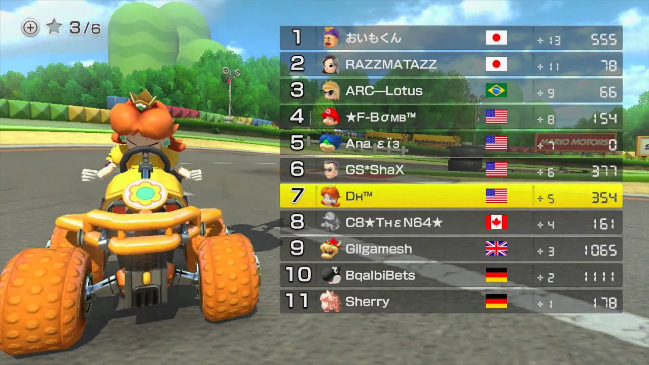 Mario Kart 8 Tournament Worldwide 6 YouTube