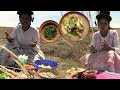 SOPA de MORÓN con CARNE de CORDERO COCINANDO en AIRE LIBRE EN EL CAMPO - Cholita Julia