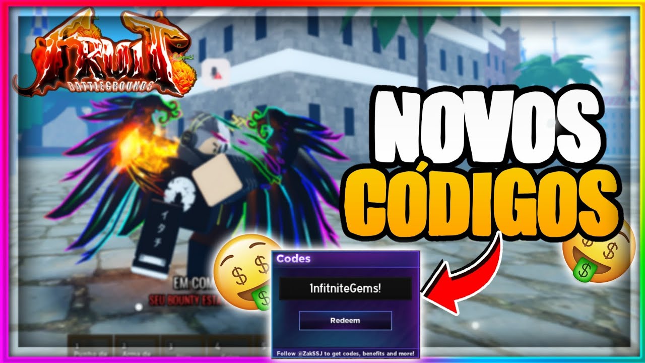 CORRE!!* 17 NOVOS *EXCLUSIVOS* CODES SECRETOS no FRUIT BATTLEGROUNDS!(fruit  battlegrounds) - ROBLOX 