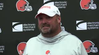 Browns coach Freddie Kitchens responds forcefully to comments made by former coach