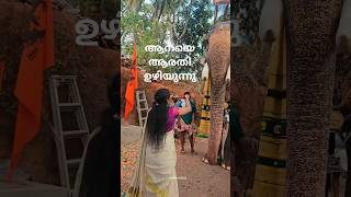 (nithin media)ആനയെ ആരതി ഉഴിയുന്നു