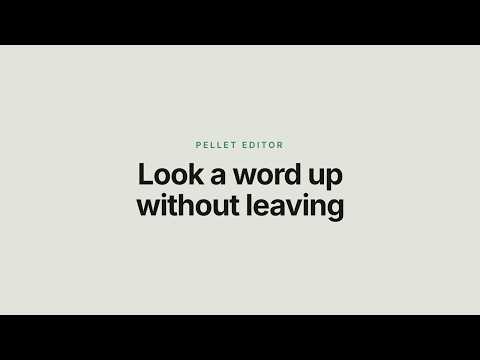 Pellet: dictionary lookup