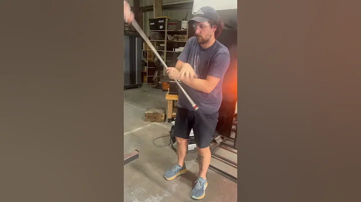 Used some left over cane to make this little vase! #shorts #glassart  #satisfying #experiment #asmr