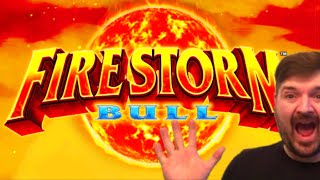 Betting BIG On NEW FIRESTORM BULL Slot Machine At Prairie Meadows Casino!