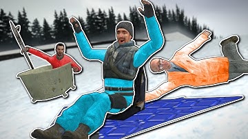 INSANE SLED BUILD RACE! - Garry