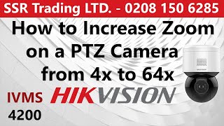 How to Increase the Optical Zoom Limit on a IP PoE PTZ Camera from 4x to 64x - DS-2DE3A404IW-DE/W