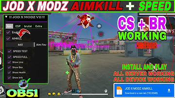 KHADIM X MODZ OB51 || AIMKILL MOD UPDATED || OB51 UPDATED MOBILE PENEL || GUILD WAR HACK FREE FIRE
