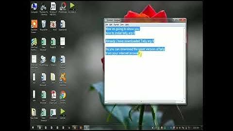 How to install and use tally Erp 9 in Windows 7