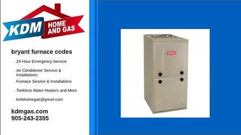 bryant furnace codes