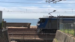 EF210-161号機牽引 1050レ 塩屋駅 → 須磨駅 (2021.4.27)