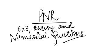 How to solve CX3 PNR questions | CPL/ATPL PNR theory and numerical questions | general navigation