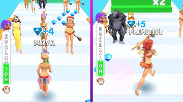 Evolution Run 3D - All Levels Gameplay Walkthrough Android,ios (Levels 3-7)